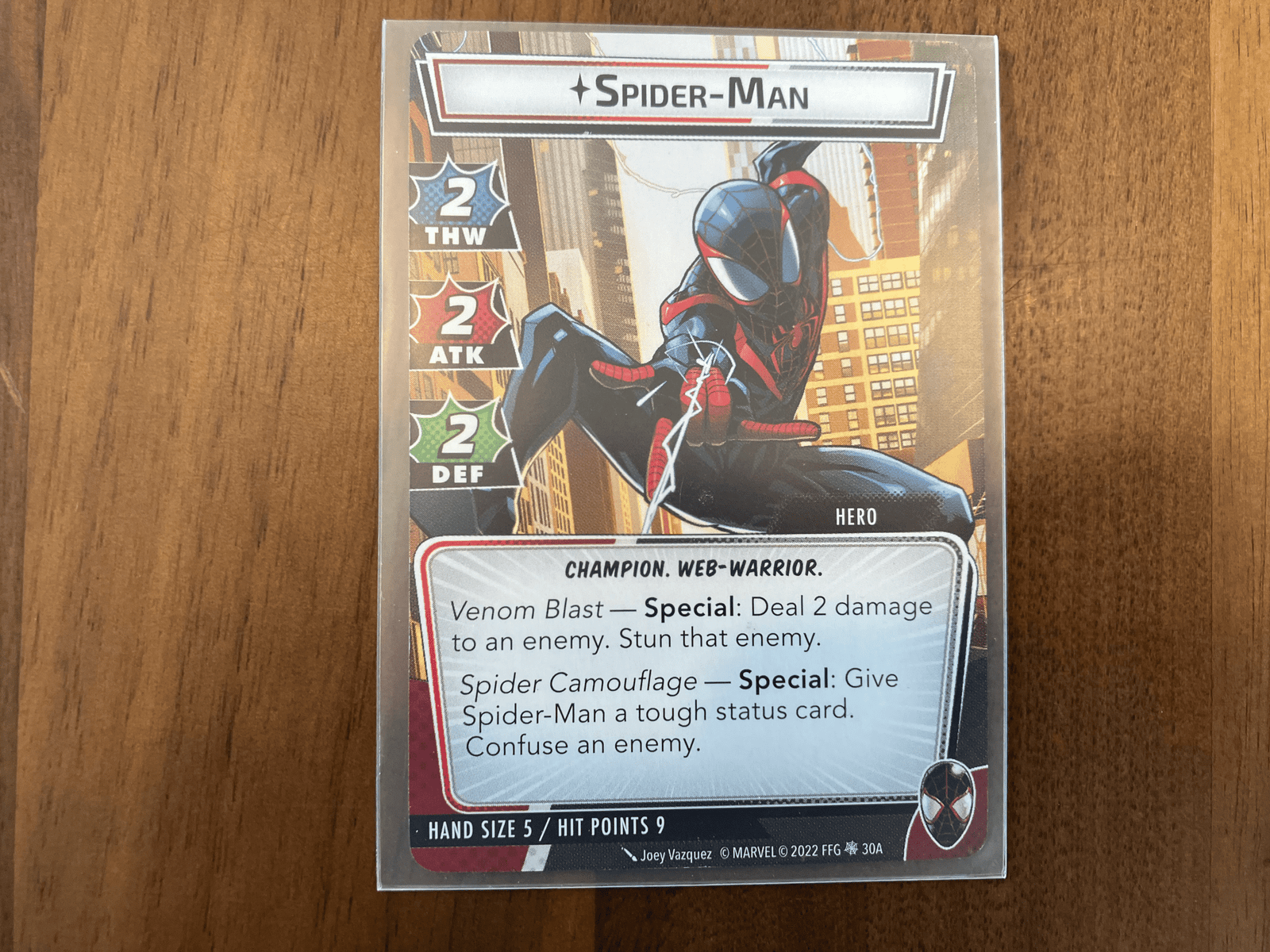 spider man - miles morales hero card