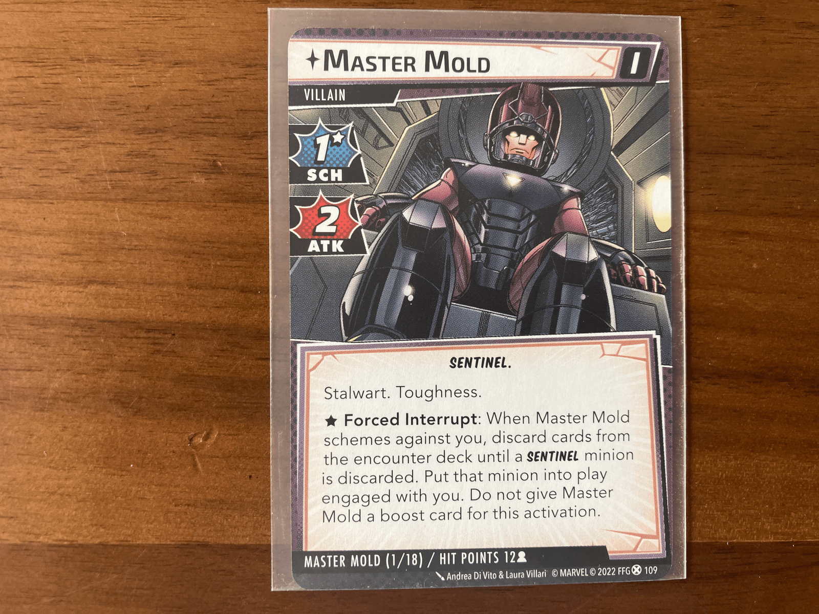 Master Mold villain card