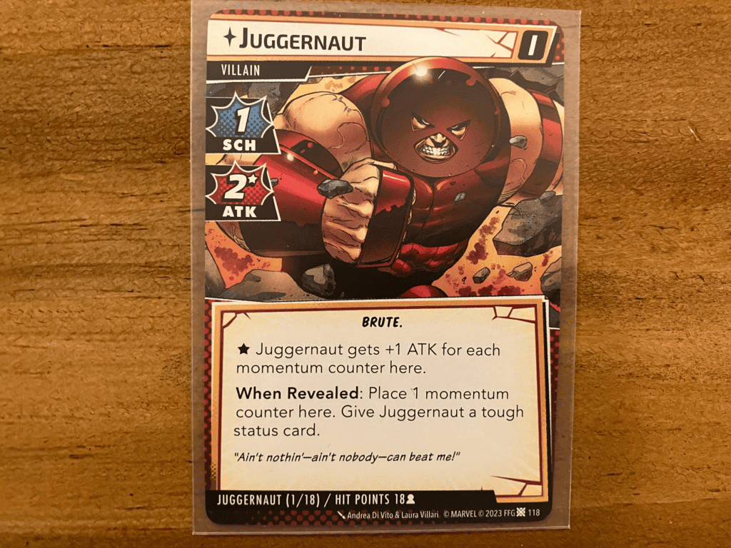 Juggernaut Villain card
