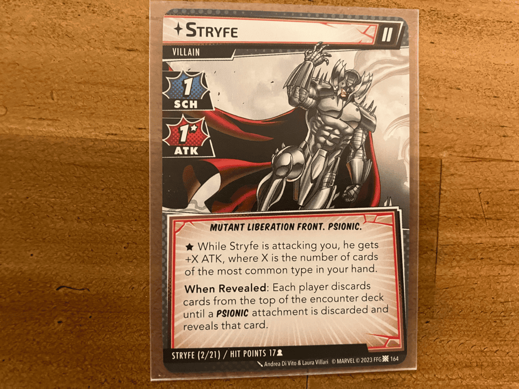Stryfe's villain card