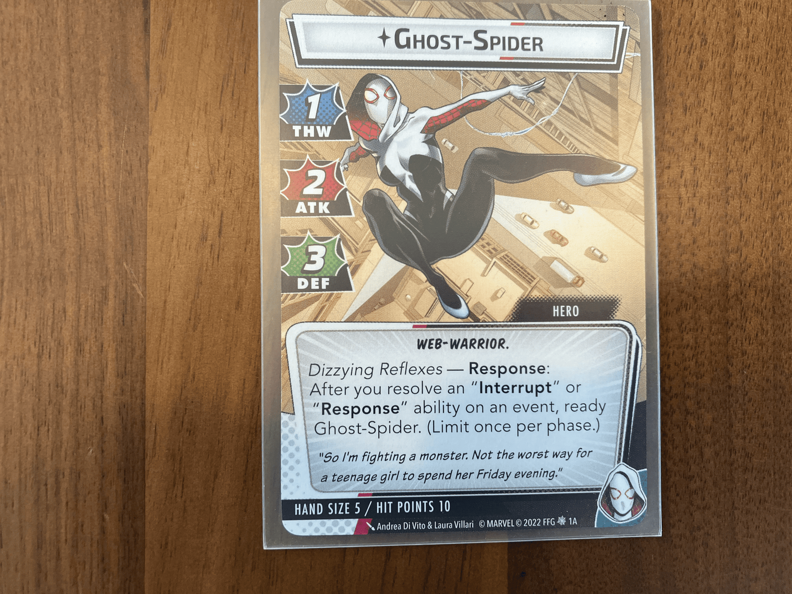 Ghost Spider hero card