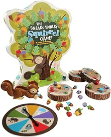 Sneaky Snacky Squirrel game and pieces