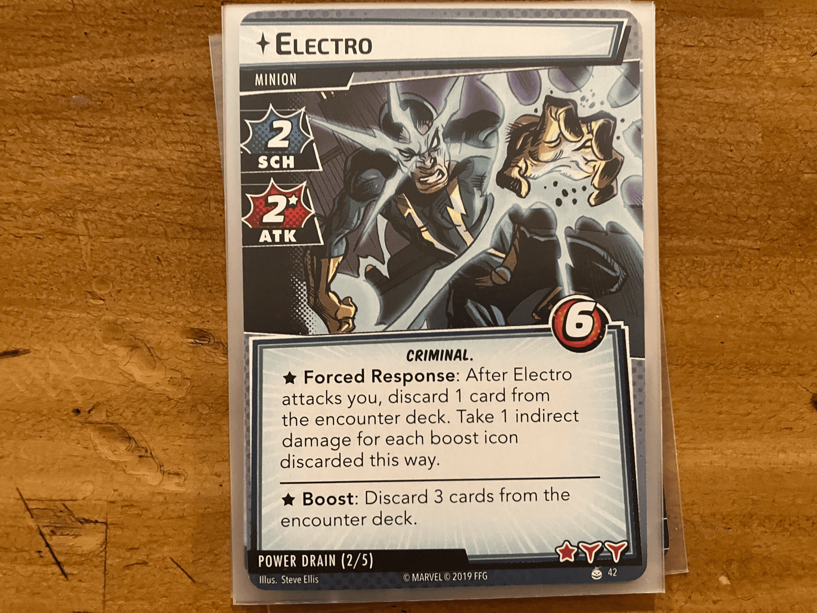 Electro minion card
