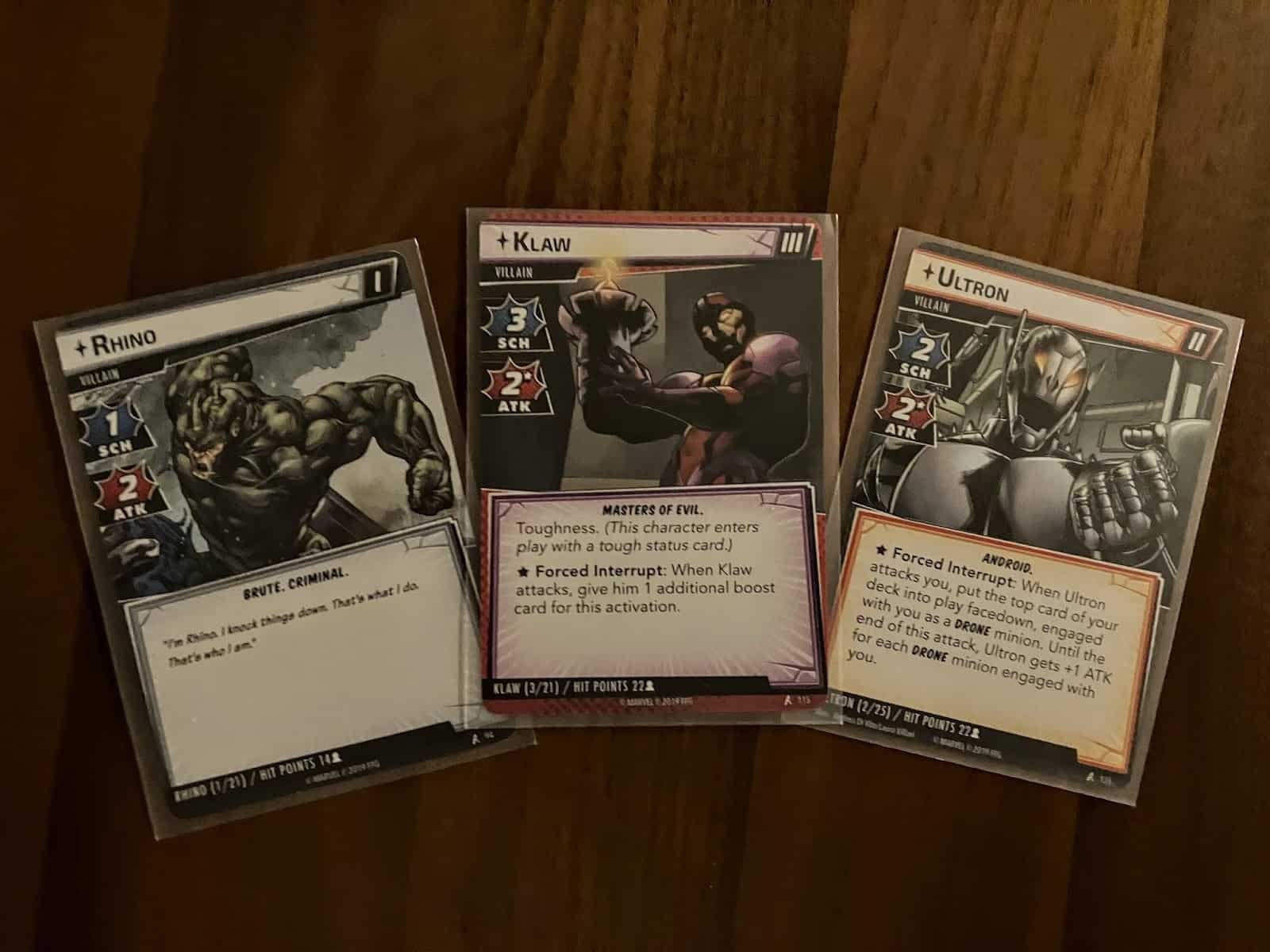 Villain Cards