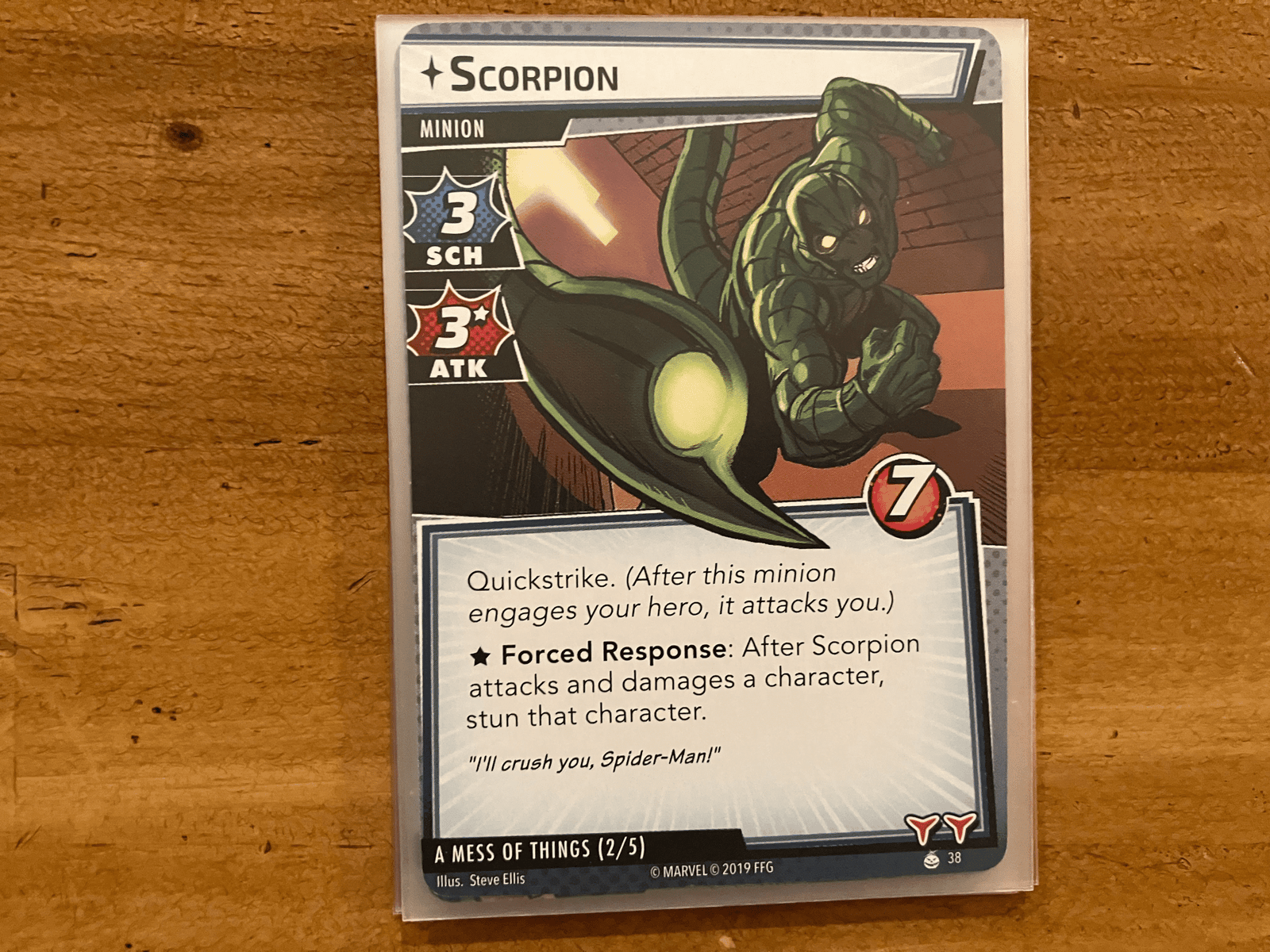 Scorpion minion card