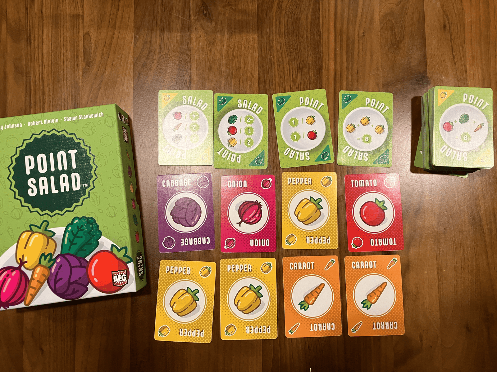 Point Salad game box and cards