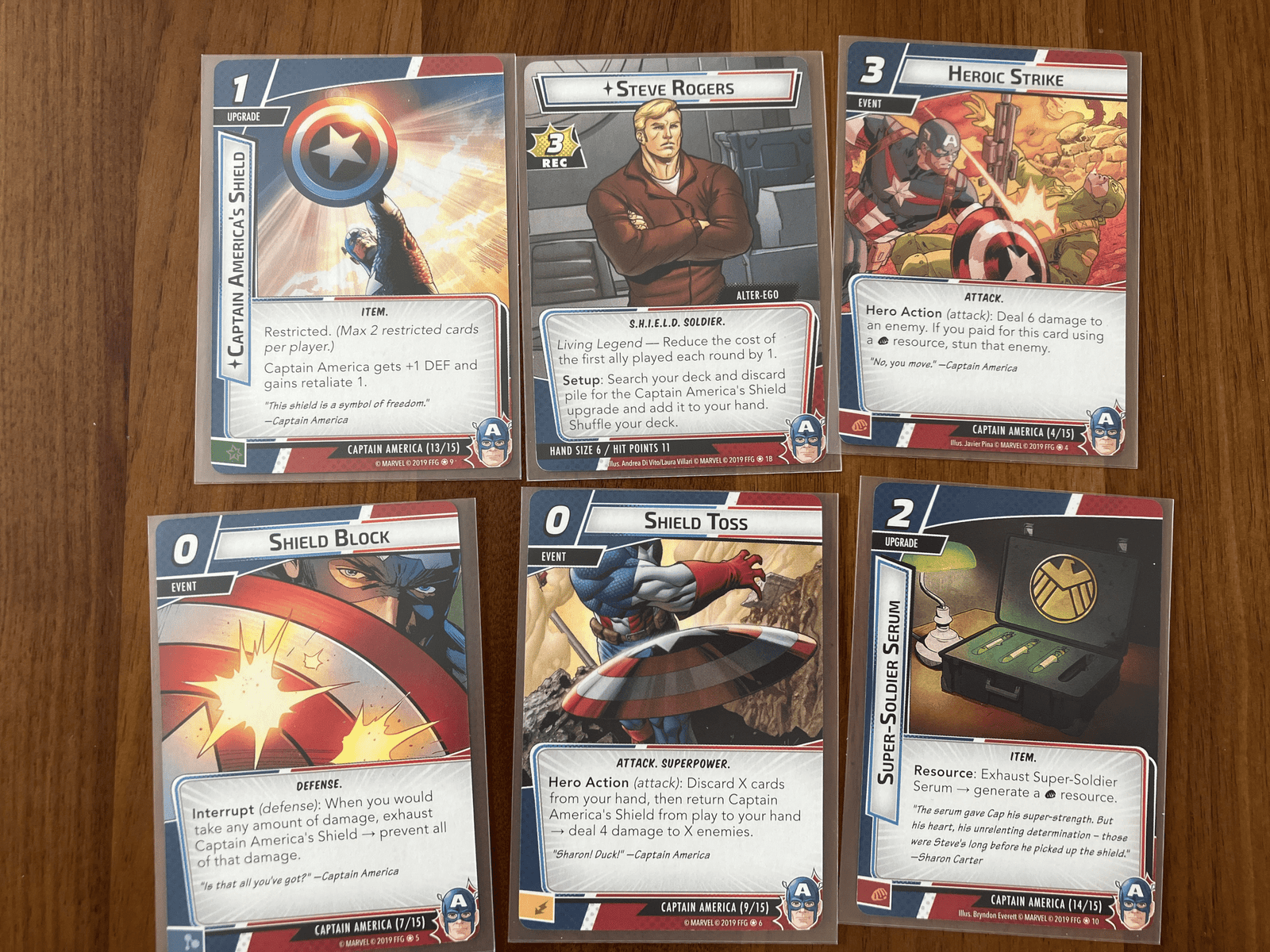 captain america hero cards