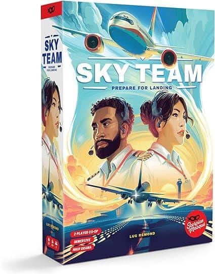 A box of a game Sky Team