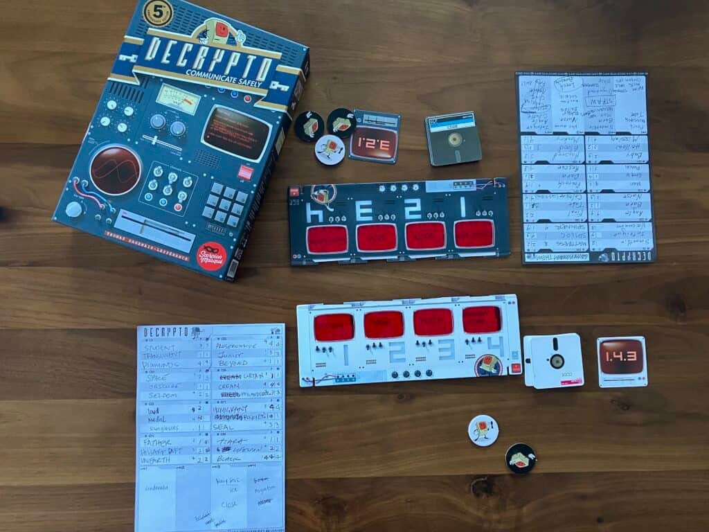 decrypto box and components Party Games