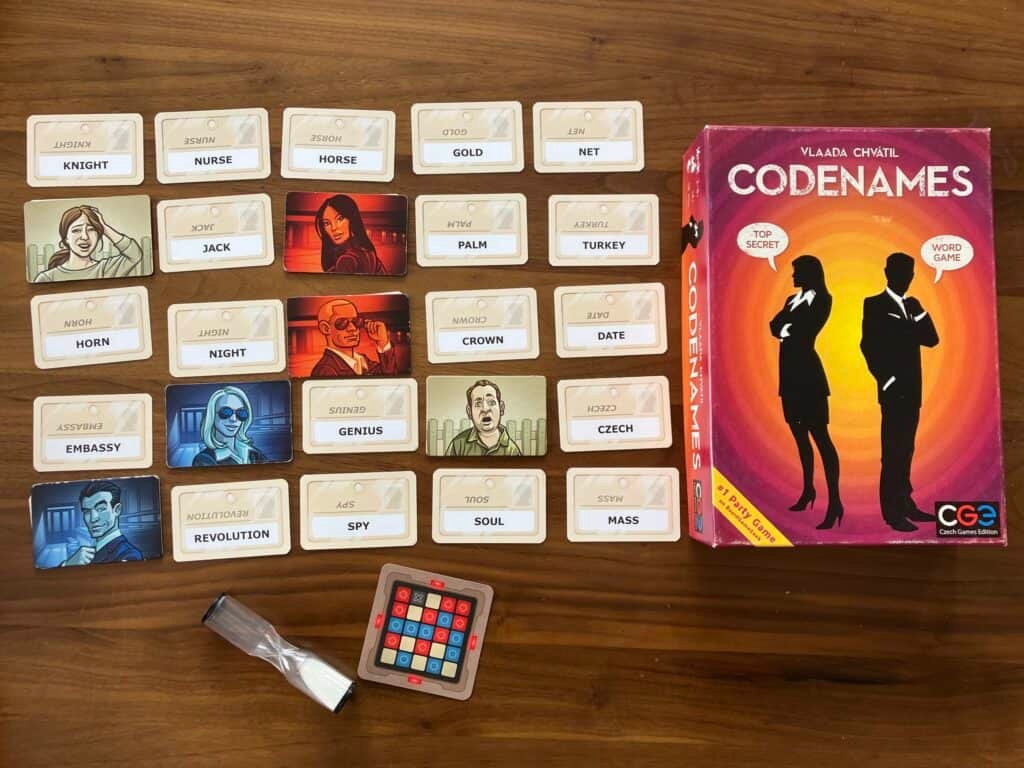 codenames box and components