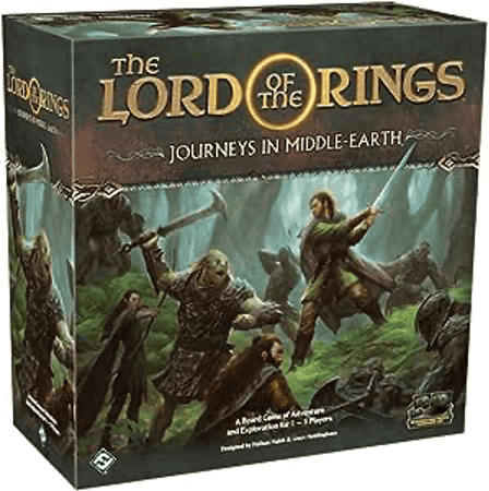Lord of the rings Journeys in Middle Earth Board game box