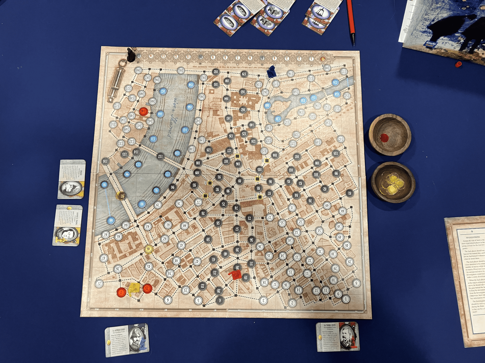 whitehall mystery game in progress