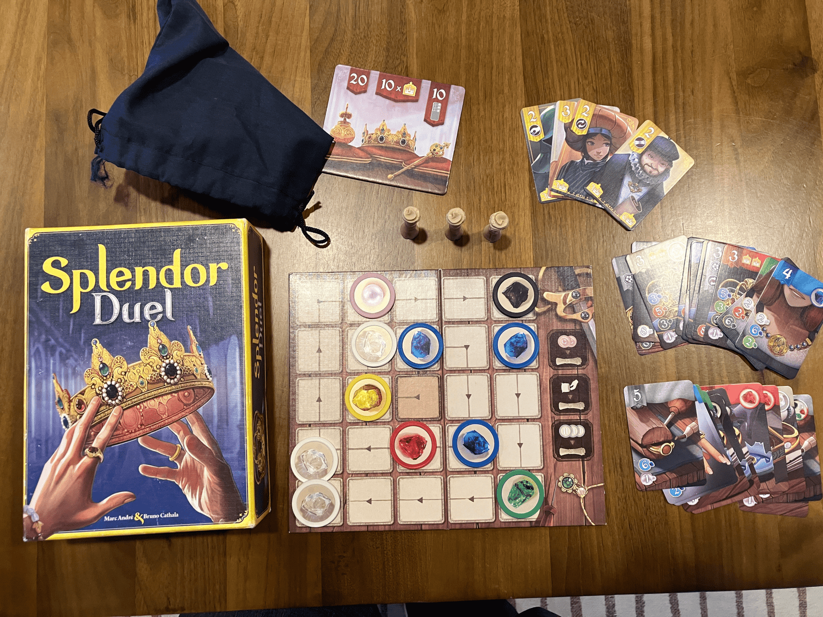 Splendor Duel box and components