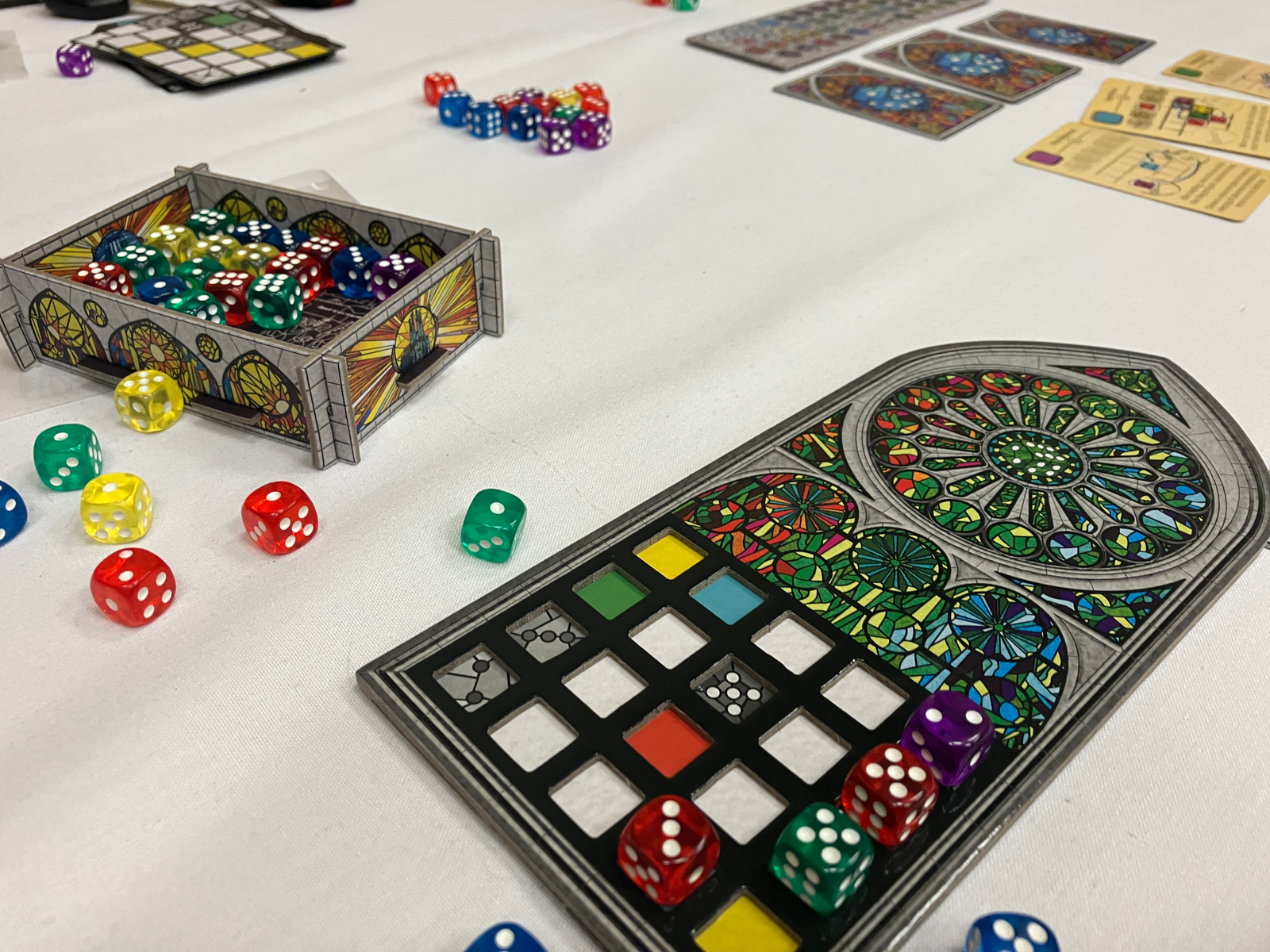 Sagrada game in progress