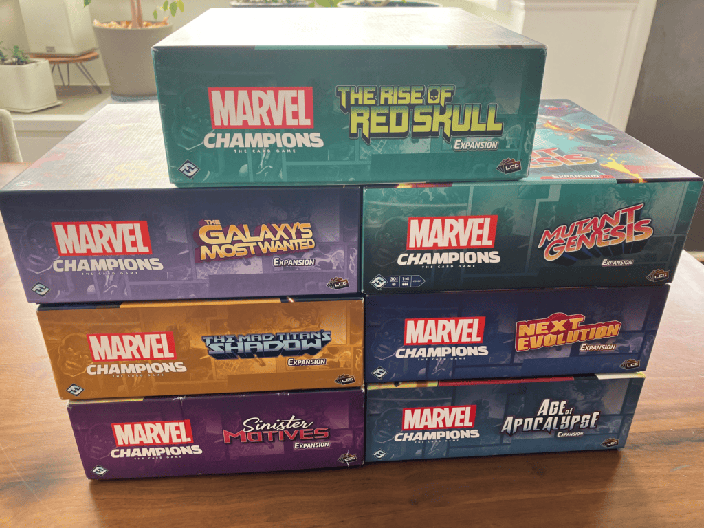 stack of campaign expansion boxes