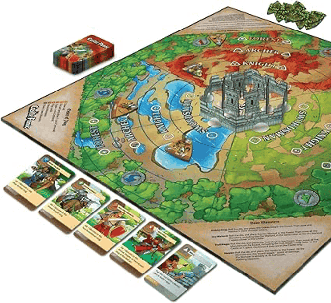 Image of game setup for castle Panic