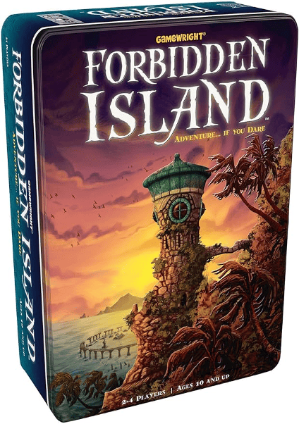 forbidden island board game tin