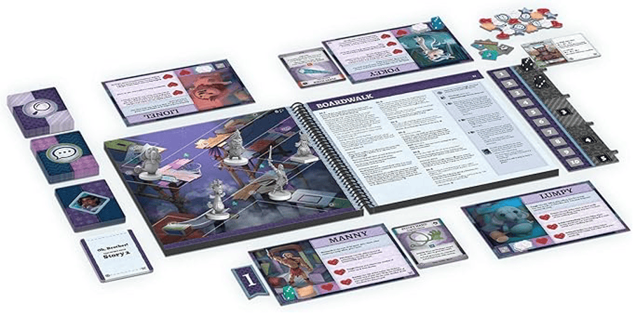 A game of stuffed fables game in progress