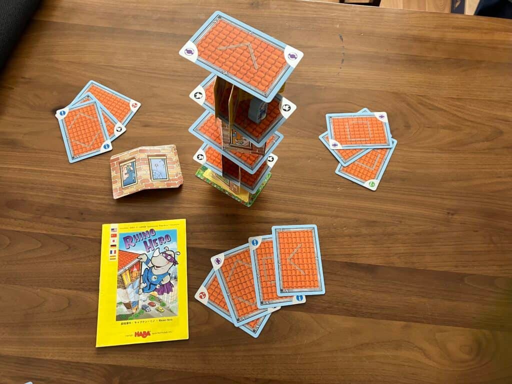 rhino hero card stack and other components