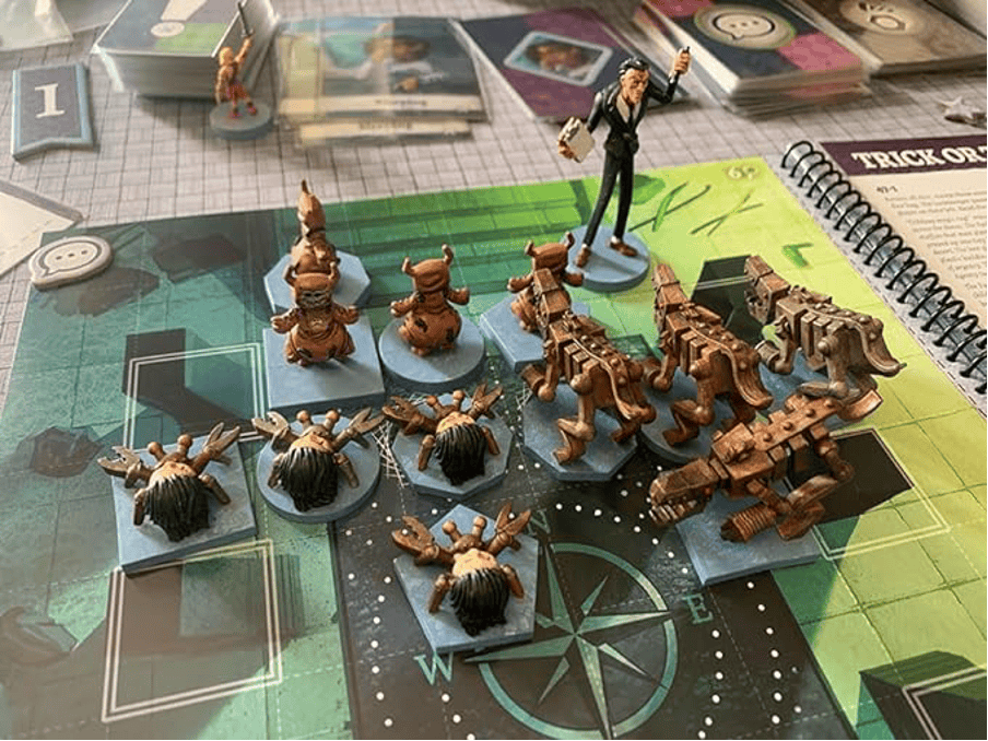 painted miniatures for the game Stuffed Fables