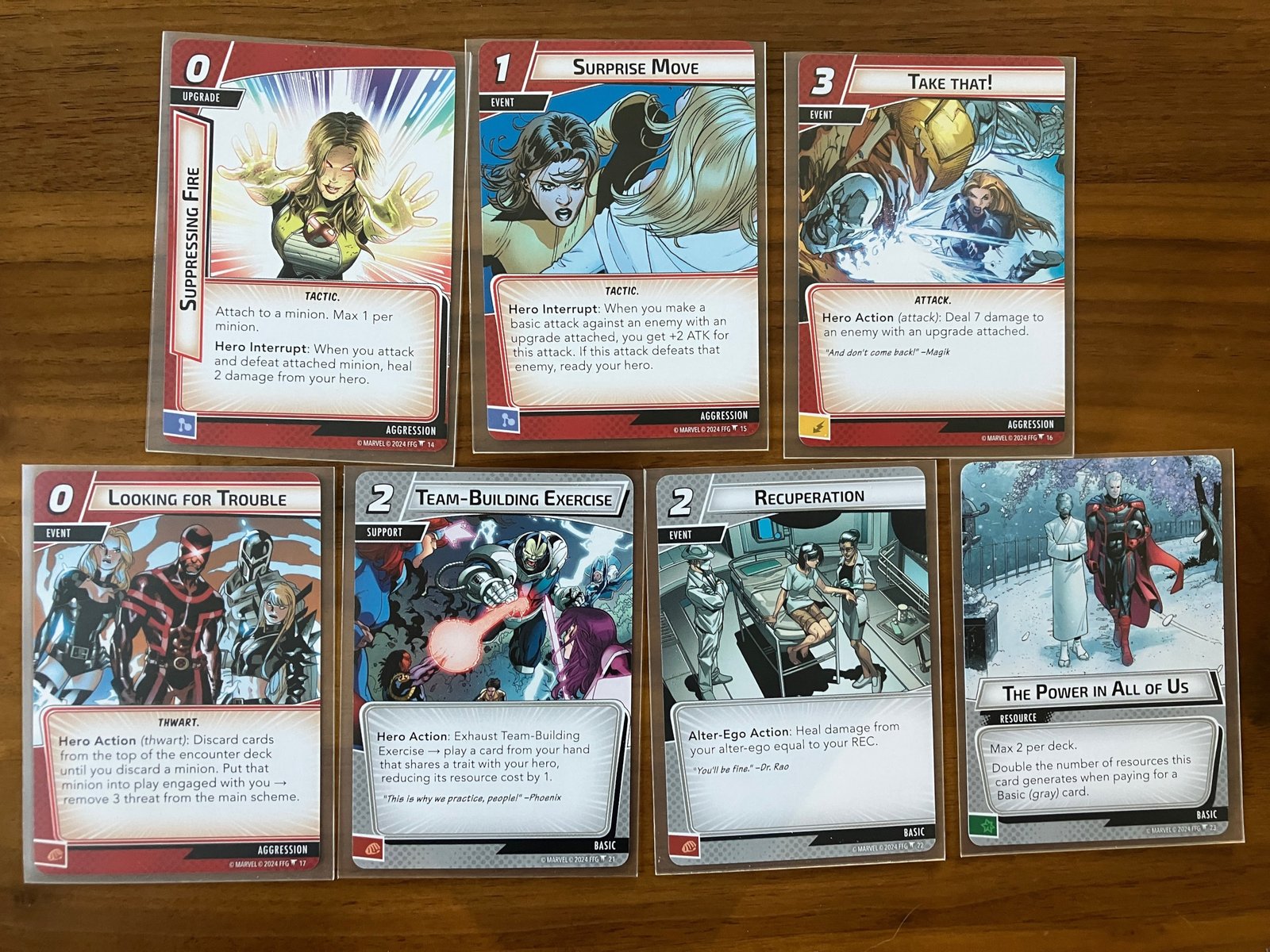 Aspect cards from the iceman hero pack