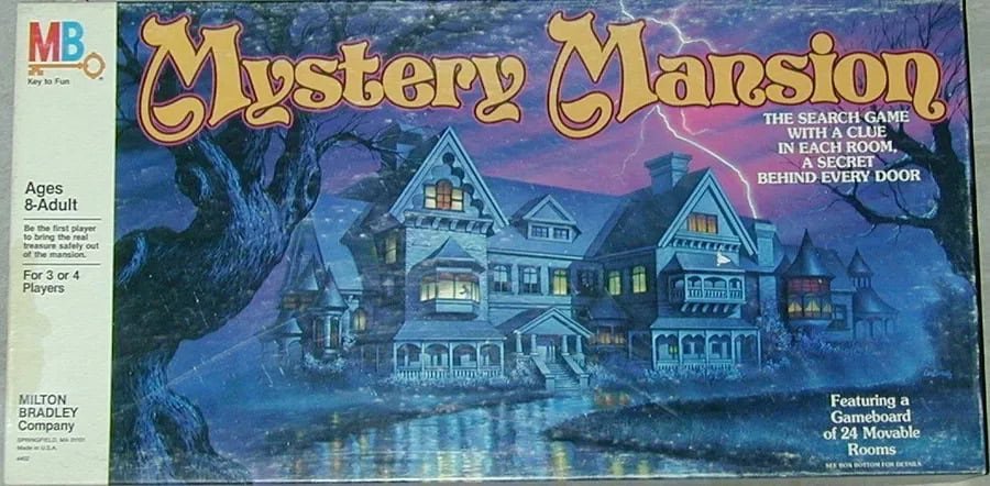 Mystery Mansion Game - old vintage board games