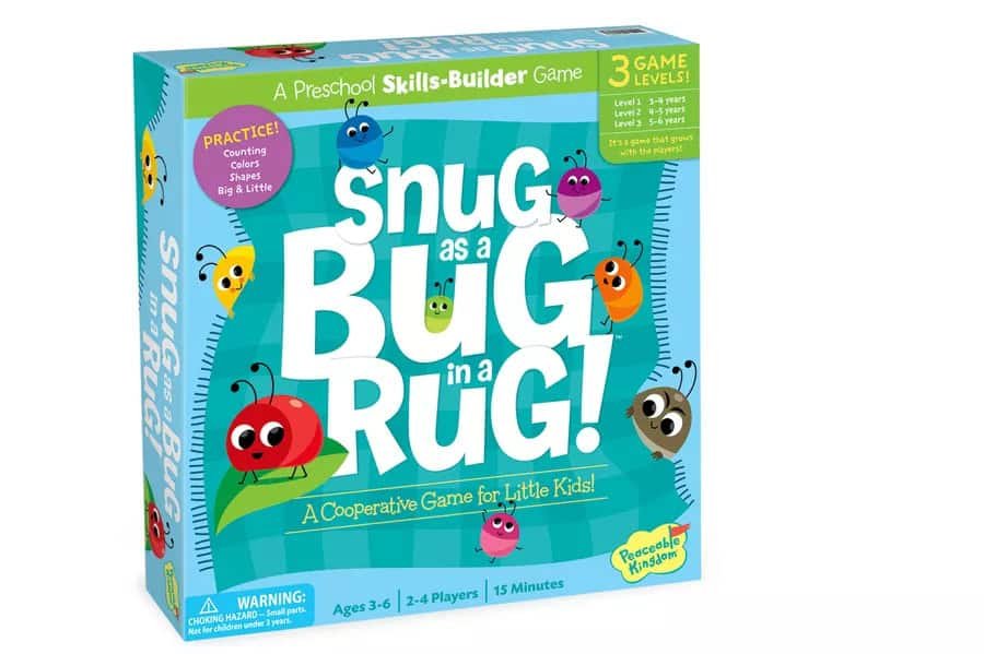 Snug As a Bug in a Rug Game - best board games for toddlers