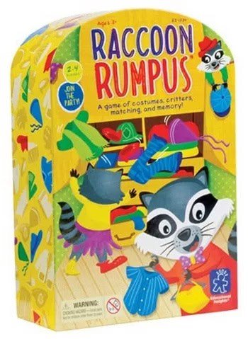 Raccoon Rumpus Game - board games for toddler
