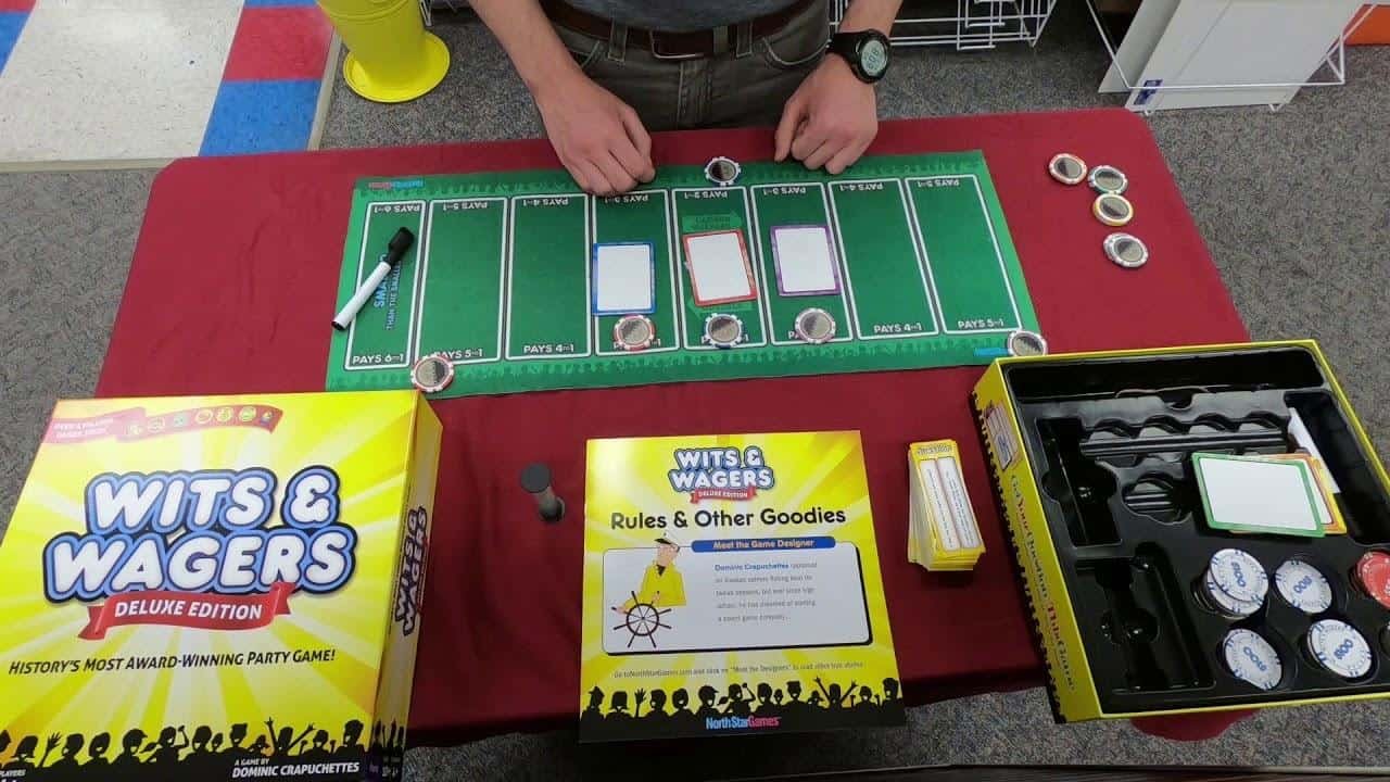 A person playing a board game