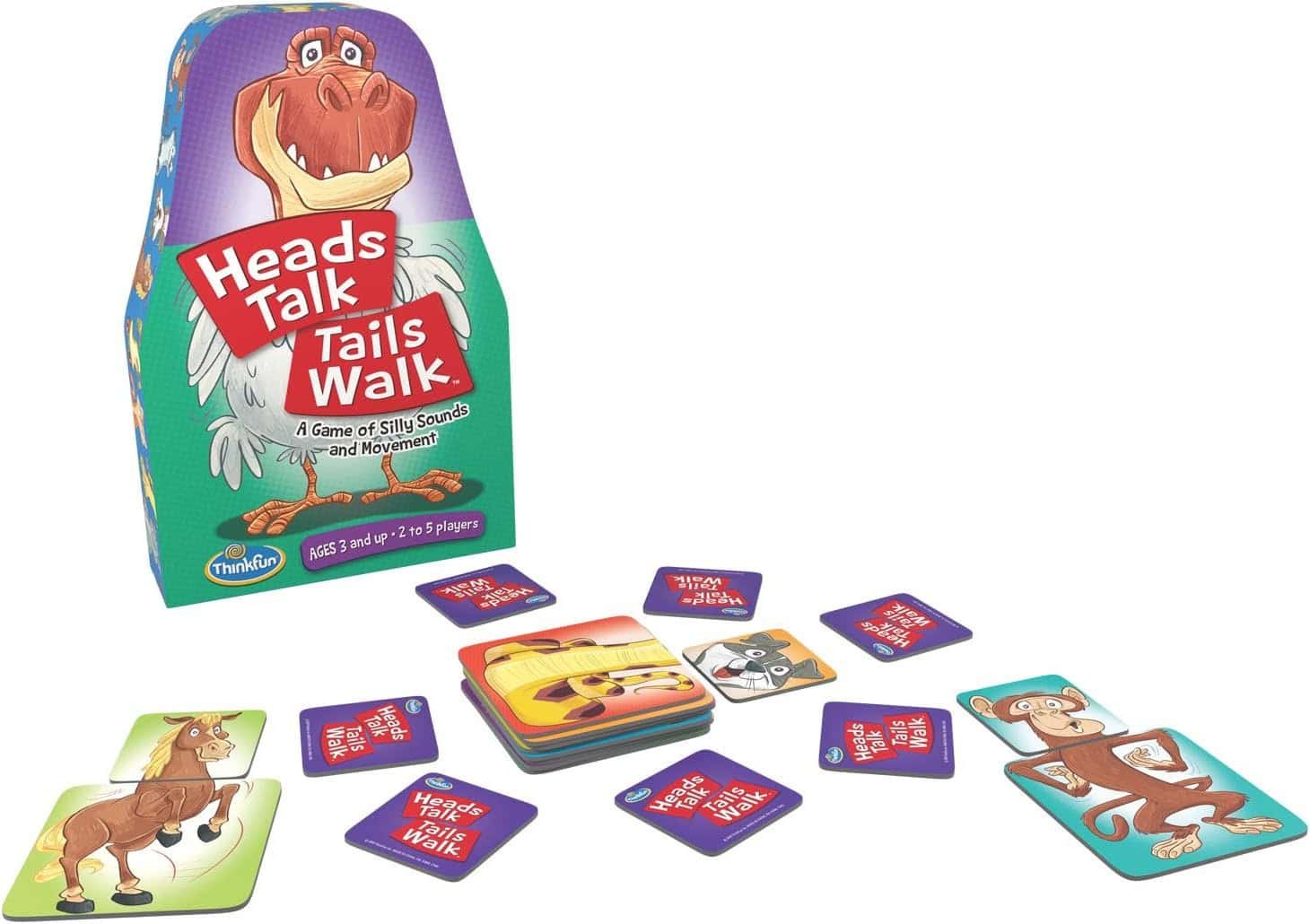 Heads Talk Tails Walk Game - simple board games for preschoolers