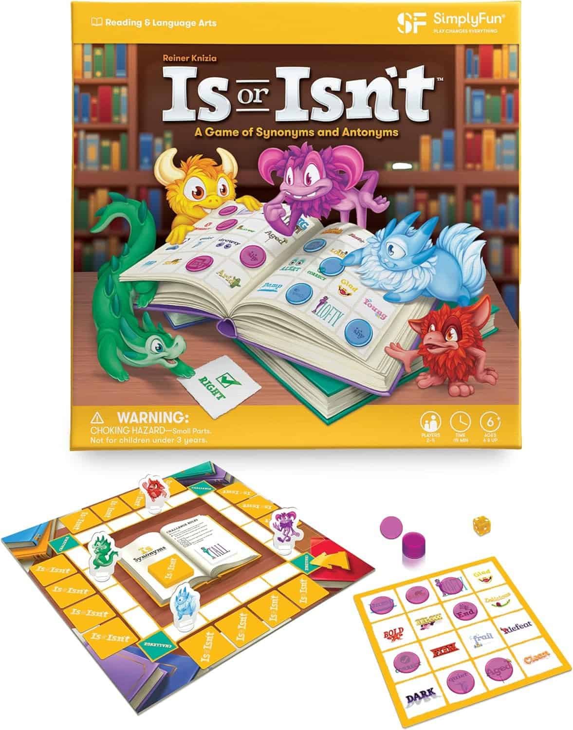 Is or Isn’t Game - reading board games