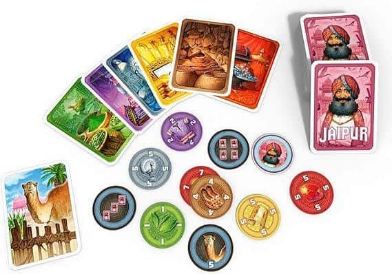Jaipur Game Set-Up - jaipur board game