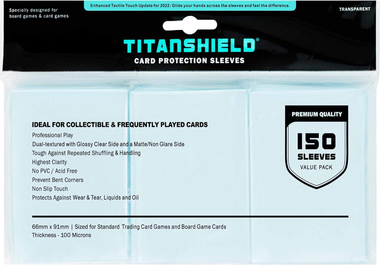 TitanShield Premium Clear Card Sleeves