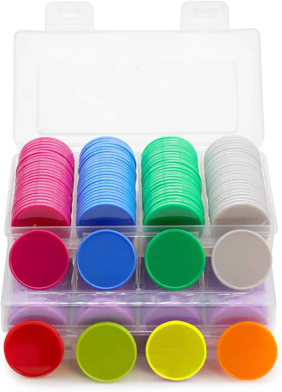 Colorful Opaque Mini Poker Chips 