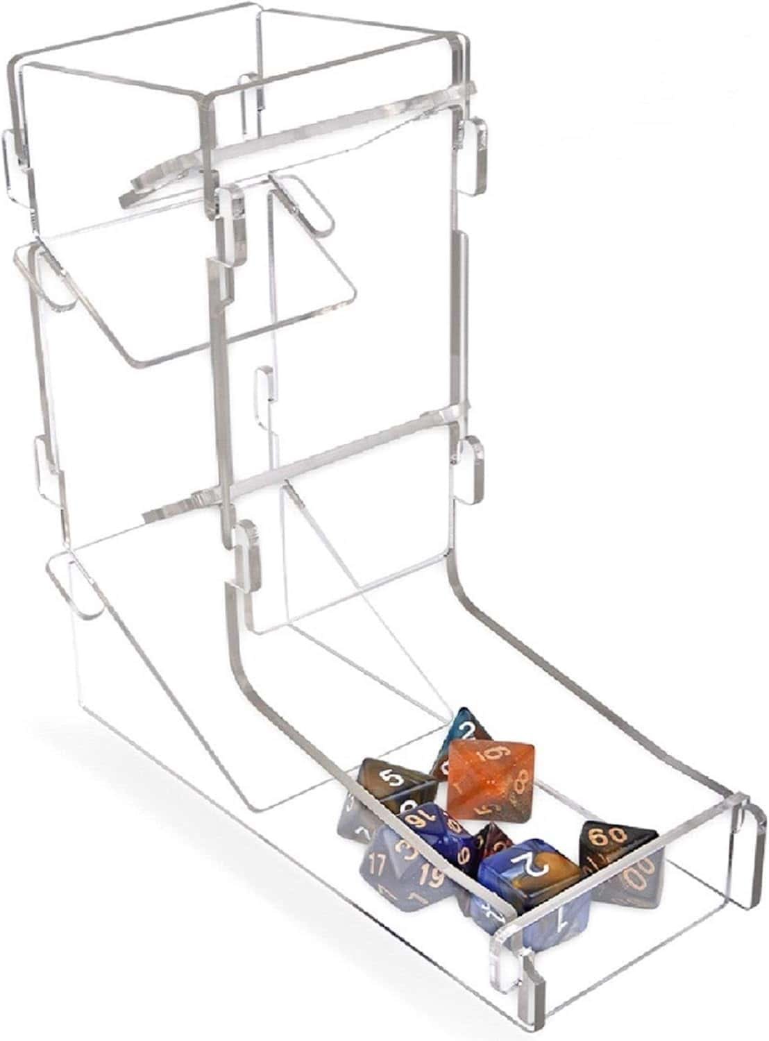 Collapsible Transparent Dice Tower
