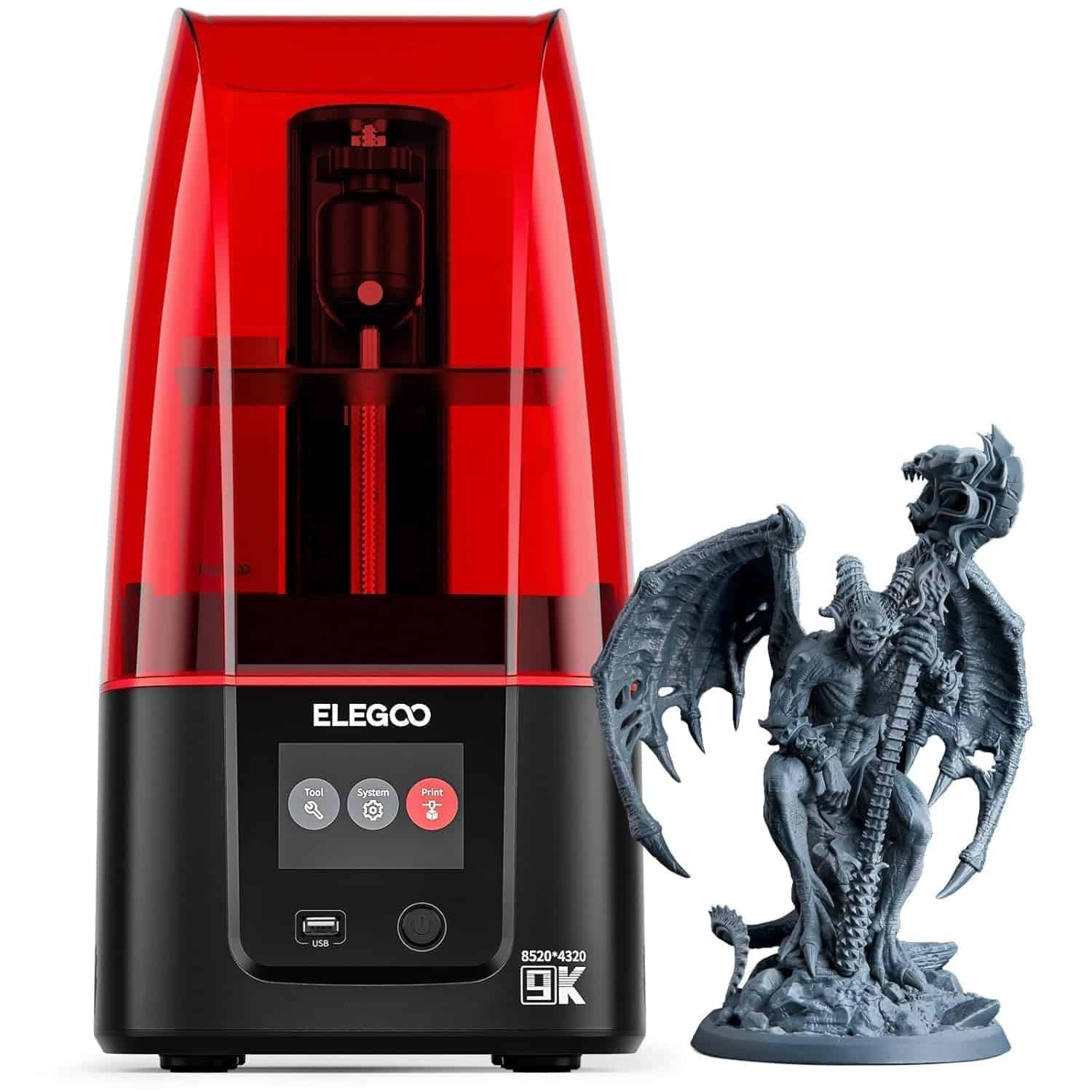 ELEGOO Mars 4 MSLA Resin Printer - 3d printers for printing miniatures